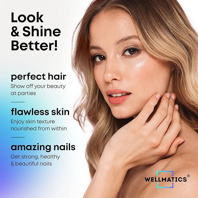 Liquid Collagen & Biotin Drops - 30000mcg Biotin, Collagen Boost for Women & Men - Collagen Peptides (Type I, III) & Biotin Oil for Hair, Skin & Nails - Natural Hair Growth Complex - 2 fl oz