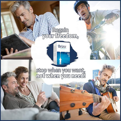 Brizo Prostate Health Supplements for Men - ProstaticSupport and Relief Formula - Herbal Capsules for Mens Urinary Health - Reduce Frequent Urination - 1 Month Supply
