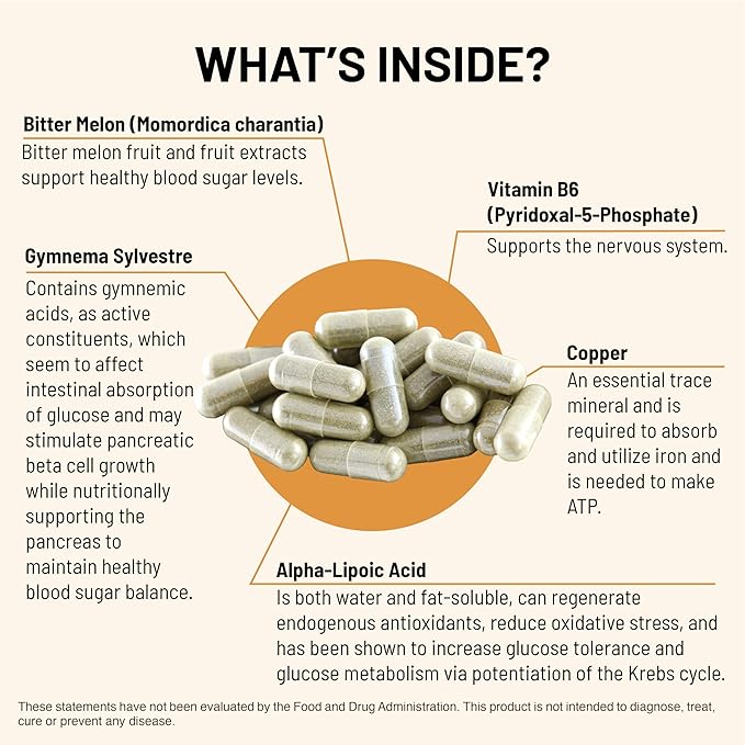 Mountain Peak Nutritionals Glycemic Formula - Organ Support Supplement - Supports & Promotes Metabolic Processes - Dietary Supplement (90 Vegetarian Capsules)