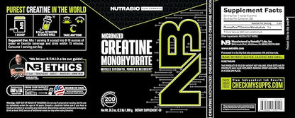 NutraBio Pure Creatine Monohydrate Powder Supplement, Unflavored, (1000 g) - Supports Bulk Muscle Energy, Recovery, and Strength - HPLC Tested Pure Grade Creatine Powder Supplement for Men and Women