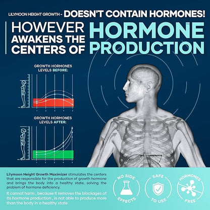 Height Growth Maximizer - Made in USA - Premium Height Growth Supplement for Kids & Teens to Grow Taller Naturally - Height Growth Pills with Ultimate Bone Support Complex