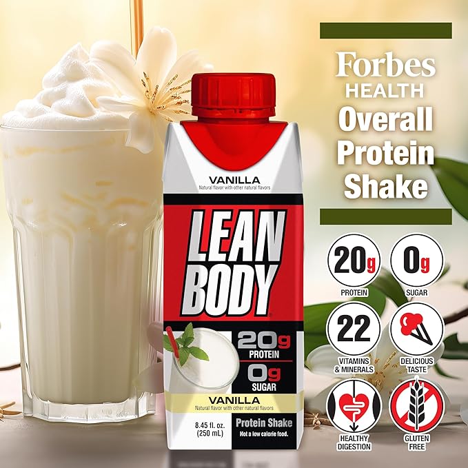 Labrada Lean Body Triple Taster Pack |On-The-Go Whey Blend Protein Shake, Zero Sugar, Gluten Free, Enriched with 22 Vitamins & Minerals 8.45Fl Oz (Pack of 3)