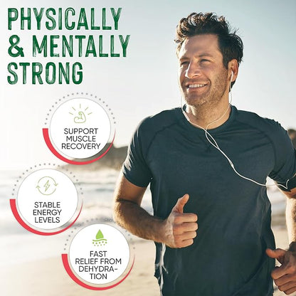 Electrolytes Powder Plus (50 Servings), 0 Calorie Keto, 0 Sugar, No Maltodextrin,1000mg Potassium,120mg Calcium,120mg Magnesium, Hydration Powder (50 Servings, Strawberry Kiwi)