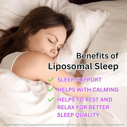 Liposomal Liquid Sleep Spray | Relaxation and Sleep Support | Vegan | Non-GMO | Sugar Free | Gluten Free | 30 Day Supply
