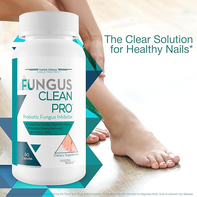 Fungus Clean Pro - Probiotic Fungus Inhibitor - Fight off fungus from the inside out with this powerful fungus defense probiotic - By Fungis Toenail Fungus Treatment - Protect your body from fungus