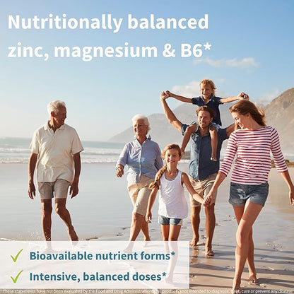 Neurobalance, High Absorption Zinc Magnesium B6 Supplement, Non-GMO Brain, Sleep & Immune, Chelated Zinc Picolinate 24mg, Oxide-Free Magnesium & Vitamin B6, 240 Tablets, by Igennus