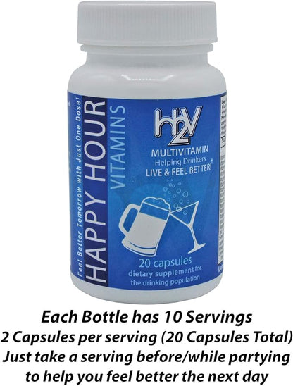 Bottle - Multivitamin Formulated for Better Mornings – Live & Feel Better with Milk Thistle, Prickly Pear Cactus, B & C Vitamins, & More- 10 Servings