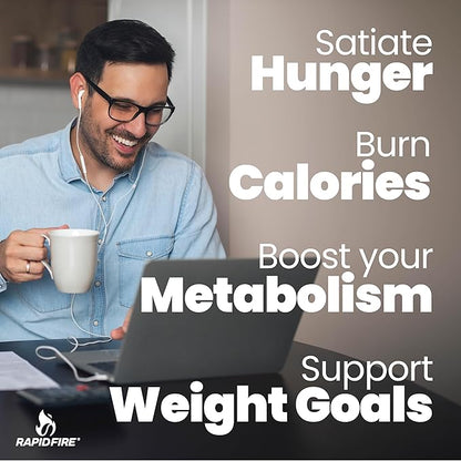 Rapidfire Caramel Macchiato Ketogenic High Performance Keto Coffee Pods, Supports Energy & Metabolism, Weight Management, Single Serve K Cup, Brown, 16 Count