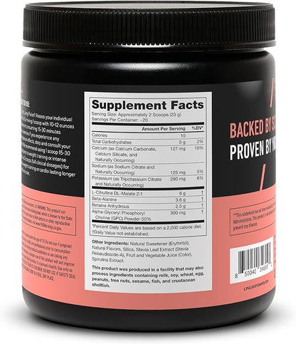 LEGION Pulse Pre Workout Supplement - All Natural Nitric Oxide Preworkout Drink to Boost Energy, Creatine Free, Naturally Sweetened, Beta Alanine, Citrulline, Alpha GPC (Caffeine Free Grape)