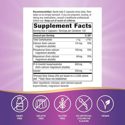 Nature's Way Cell Forté IP-6 & Inositol, Supports Natural Killer Cell Activity*, Immune Support*, with Calcium, Phosphorus & Magnesium, Gluten-Free, Vegan, 240 Capsules (Packaging May Vary)