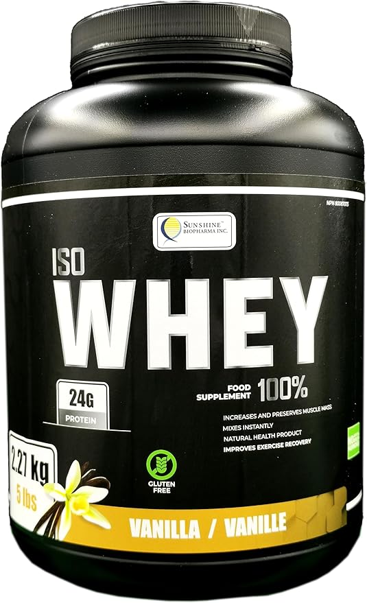 IsoWhey Protein Powder 5lbs (2.27kg), Ultra Filtered whey Protein to Maintain and Increase Lean Muscle Mass in a Strong Lean Body