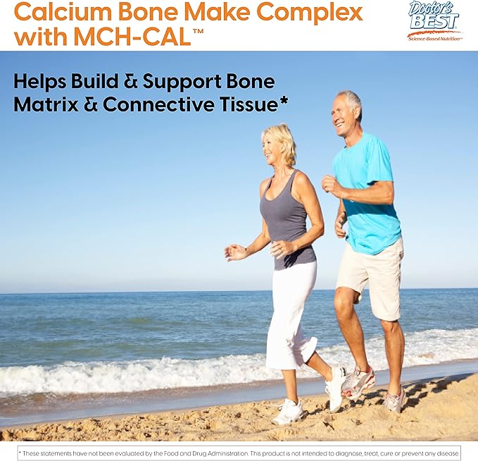 Doctor's Best Calcium Bone Maker Complex with MCHCal, Supports Bone Health, Muscular, Skeletal & Vascular Health, 180 Caps