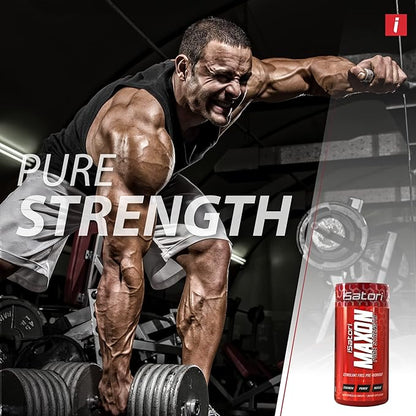 iSatori Maxon Stim Free Pre Workout Tablets, Pure Strength & Performance Formula with Kre-Alkalyn Creatine, Fenugreek, Agmapure & elevATP, Caffeine Free Pre Workout for Men, 84 Tablets