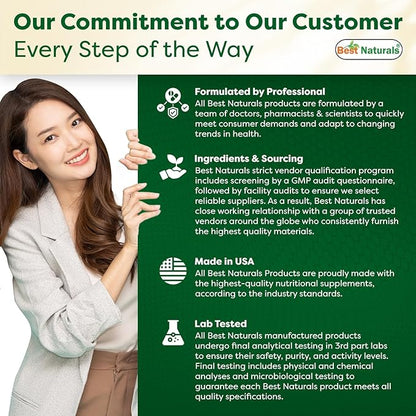 Best Naturals, Glucosamine Chondroitin and MSM Joint Supplements, 2600 mg per Serving, (180 Count (Pack of 3))