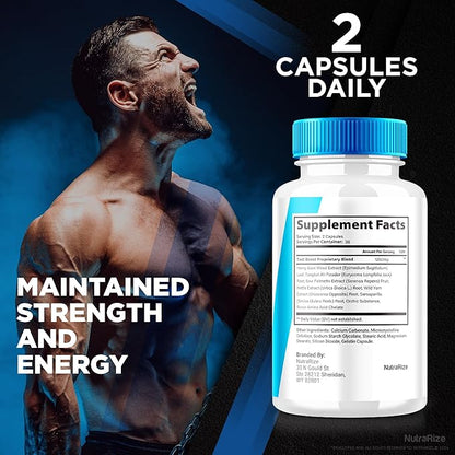 (2 Pack) ViraFlexx for Men, ViraFlex Pro Capsules, Male Performance Support 500mg, All Natural Dietary Supplement to Support Overall Health, Vira Flexx Reviews (120 Capsules)