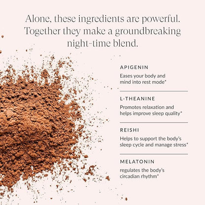 Beam Dream Sleep Powder, Sleep Aid, Sleep Aids For Adults, Contains Magnesium, Melatonin, L Theanine, Apigenin, Natural Sleep Supplement, Vegan, Non GMO, Dairy Free, 3rd Party Tested, 30 Servings