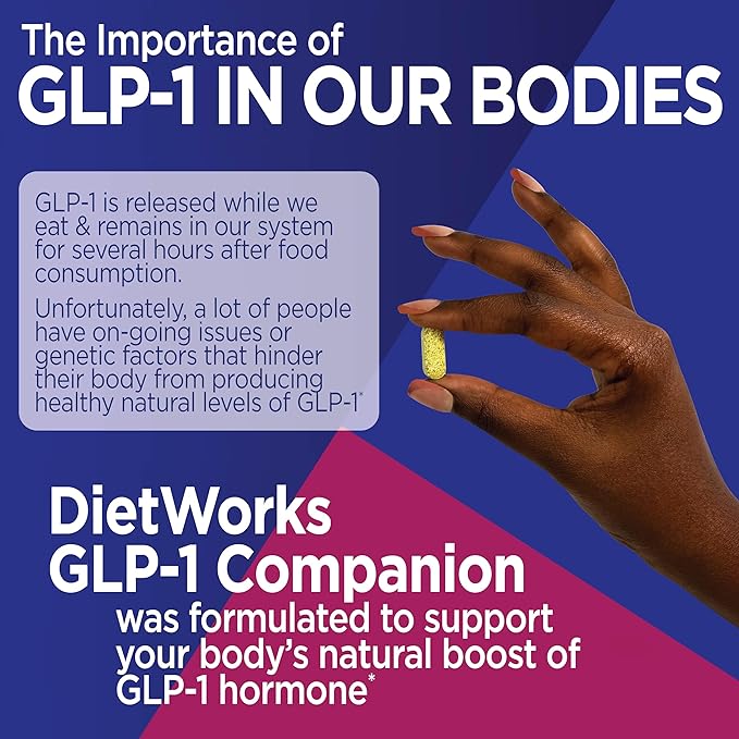 GLP-1 Companion, Semaglutide Support, Promotes Digestion and Regularity, Boosts Energy Levels, 60 Tablets