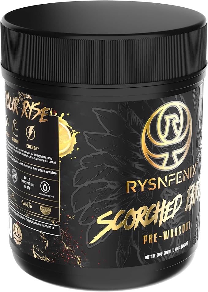 Scorched Earth Pre Workout Powder - Energy & Focus with Dual-Source Caffeine, Nootropics | Pumps from Citrulline, Beta Alanine, Nitrosigine®, GlycerPump™ (Tangerine)