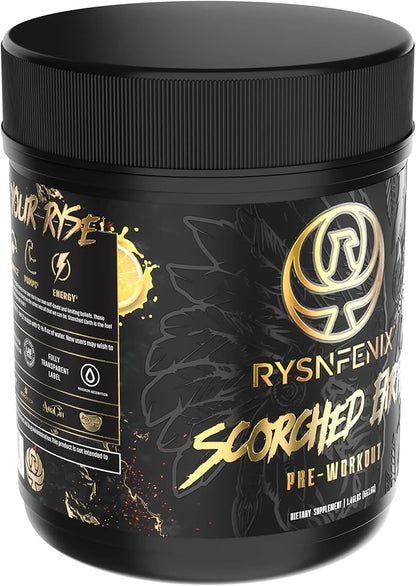 Scorched Earth Pre Workout Powder - Energy & Focus with Dual-Source Caffeine, Nootropics | Pumps from Citrulline, Beta Alanine, Nitrosigine®, GlycerPump™ (Tangerine)