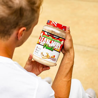 Musclesport Lean Way Plant Protein - Pea Protein and Brown Rice Protein Blend, with Added CLA, MCT and L-Carnitine - 20 Servings (Apple Pie)