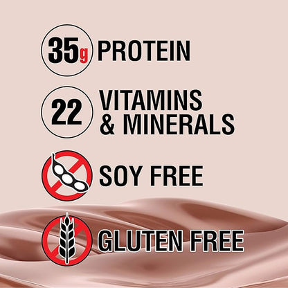 Lean Body All-in-One Chocolate Protein Shake. 35g Protein, Whey Blend, 7g Healthy Fats & Fiber, 22 Vitamins and Minerals, No Artificial Colors, Gluten Free, (4.6lb) Packaging May Vary