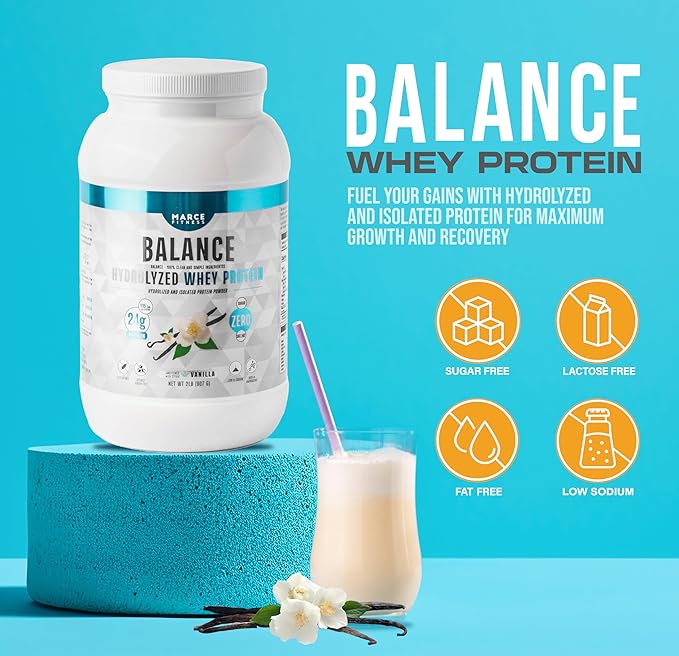 Hydrolyzed Whey Protein byMarceFitness Vanilla Flavor 2 Pound