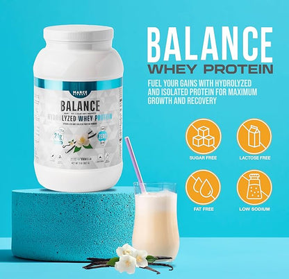 Hydrolyzed Whey Protein byMarceFitness Vanilla Flavor 2 Pound