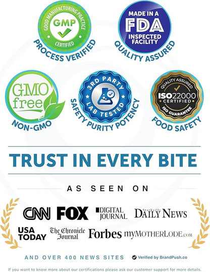 Lunakai USA Made Collagen Peptides Gummies - 200mg Non-GMO Anti-Aging Formula with Biotin, Zinc, Vitamins C & E for Hair, Skin and Nails, 60ct