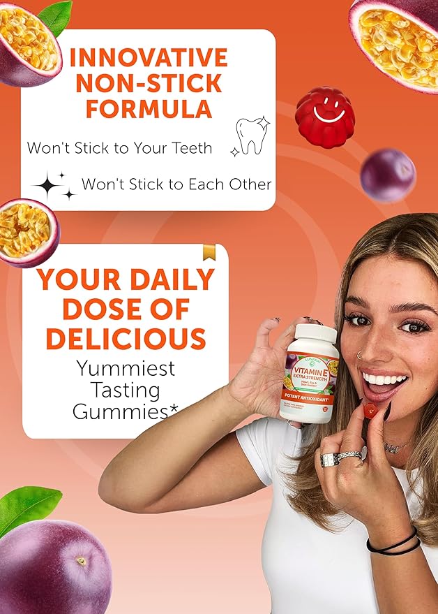 Lunakai Collagen and Vitamin E Gummies Bundle - Non-GMO Anti Aging Supplements for Men & Women - Natural Gummy with Vitamin C & 250 mg Natural VIT E