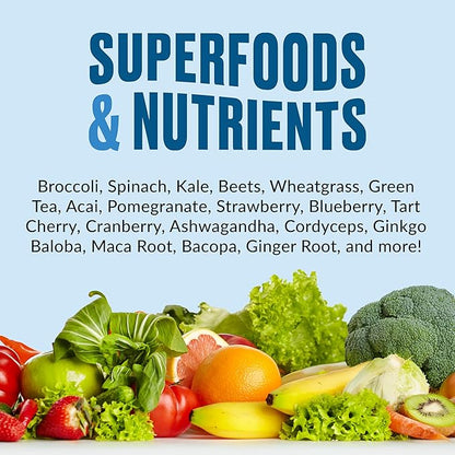 VitaHustle ONE - Superfood Meal Replacement Shake, Plant Based Protein Powder, Vegan. 86 Superfoods, Vitamins, & Minerals, Ashwagandha, Adaptogens. Founded by Kevin Hart. (Cookies & Cream) 15 Servings