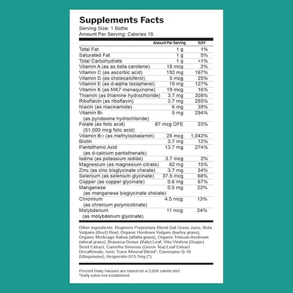 Liquid Multivitamin Shot for Men & Women, Sugar-Free Vitamin & Immune Dietary Supplement, Wellness Shot, Vegan & Clean Ingredients, 15-Pack, 30 fl oz