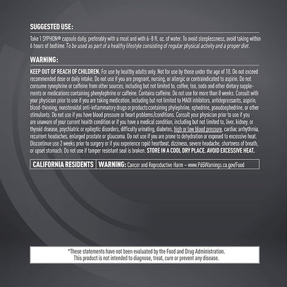 Core Active Syphon Thermogenic Fat Burner for Men, Keto Pills, Advantra Z for Energy, Focus, Appetite Control, Increase Metabolism Muscle Toning Supplements, Weight Loss Pills for Women - 60 Capsules