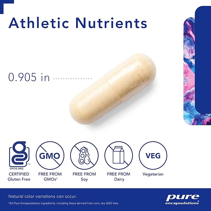 Pure Encapsulations Athletic Nutrients | Multivitamin/Mineral Complex for Exercise Performance and Training* | 180 Capsules