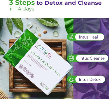 Intus Cleanse & Balance Box – 7 to 15 Day Ayurvedic Program for Digestive Health and Skin Vitality – Supports Gut Health and Overall Well-Being