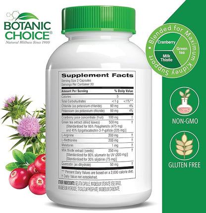 Botanic Choice Ultra Kidney Complex Capsules, 60-Count Bottle