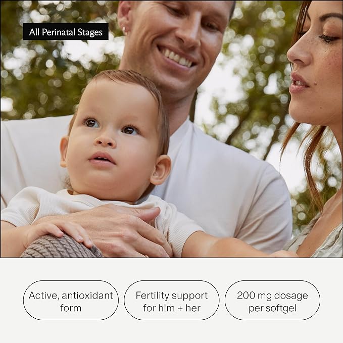 Needed. CoQ10 200mg Supplement - Ubiquinol 200mg for Women and Men – Enhanced Cellular Energy & Antioxidant Support, Coenzyme Q10 Preconception Health Supplement, Non-GMO, Softgels – 30 Count