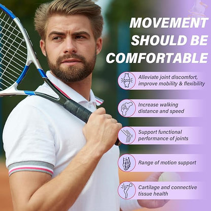 Glucosamine Chondroitin Gummies with MSM, Boswellia Turmeric & Hyaluronic Acid, Extra Strength Joint Support Supplement for Joint Mobility, Comfort, Flexibility, Cartilage and Bone Health, 120 Cts