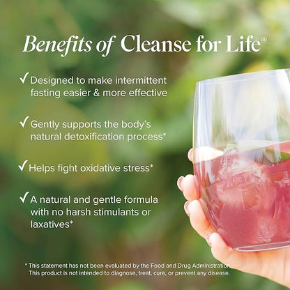 Isagenix Cleanse for Life - Detox Cleanse Drink with Vitamin B12, Niacin and Vitamin B6 for Overall Wellness - 32-Ounce Bottle (Natural Rich Berry Flavor), Packaging May Vary