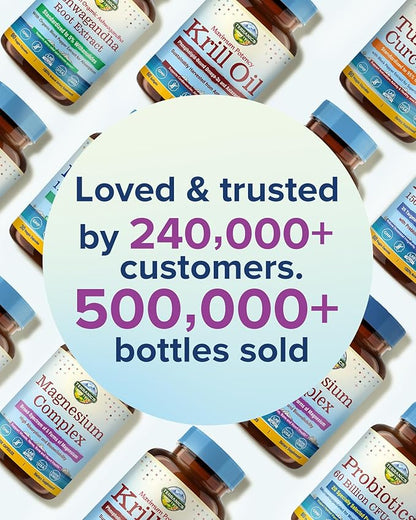 Terranics 5-in-1 Magnesium Complex Supplement 500mg - 5 Forms High Absorption Magnesium Glycinate Citrate Malate Aspartate Gluconate - Non-GMO 240 Vegan Magnesio Capsule for Sleep Muscle Heart Health