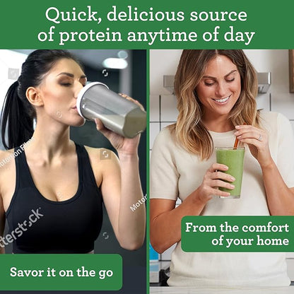 Amazing Grass Organic Plant Protein Blend: Vegan Protein Powder, New Protein Superfood Formula, All-In-One Nutrition Shake with Beet Root, Original, 12 Servings