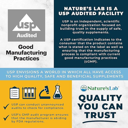 Nature's Lab CoQ10 200mg Nutritional Supplement - Supports Heart, Nerve & Muscle Health* - 60 Count (2 Month Supply)