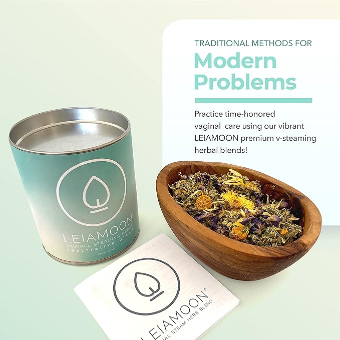 Vaginal Steam Herbs Blends V Steam Kit for Cleansing, Regulating, and Balancing, Postpartum Care Up to 11 Steams, Made in USA