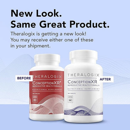 Theralogix ConceptionXR Reproductive Health For Men, Men's Preconception Vitamins for Fertility Support, Male Fertility Supplements for Sperm Health, NSF Certified - 180 Tabs (90-Day Supply), Unflavor