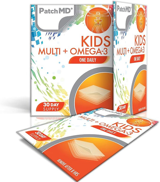 PatchMD Kids Multivitamin Omega-3 Topical Patches - 30 Days Supply
