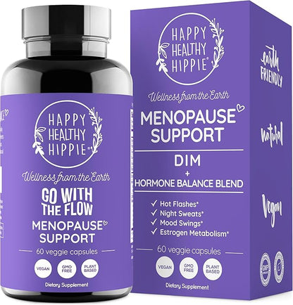 Menopause Support – DIM Supplement + Probiotics | Estrogen Supplement for Women | Dong Quai for Menopause Relief | Hormone Balance for Women | Hot Flashes, Mood Swings, & Night Sweats - Vegan, 60ct