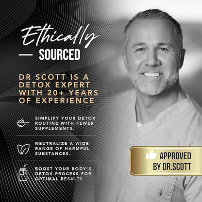 Detox Powder, Full Spectrum Detox Cleanse Mix, Detox for Natural Cleansing and Vitality, Liver Cleanse Detox, Detox Cleanse for Weight Loss, Natural Detox Powder, Vegan Detox Supplement (Chocolate)