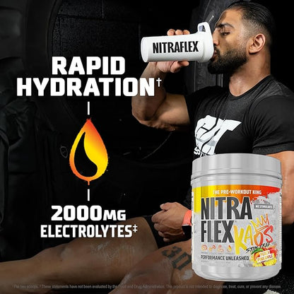 GAT SPORT Nitraflex KAOS Stimulant Free Pre-Workout (Peach Pineapple)