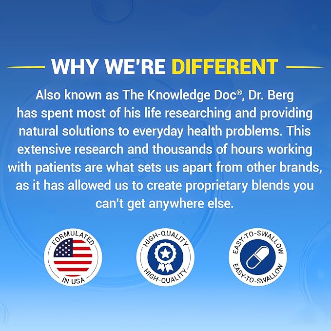 Dr. Berg Magnesium Glycinate with Vitamin D & B6 for Stress Relief, Calm, Relaxation, & Good Sleep* - 120 mg Magnesium Bisglycinate Capsules - High Absorption Chelated Magnesium Glycinate - 90 Caps