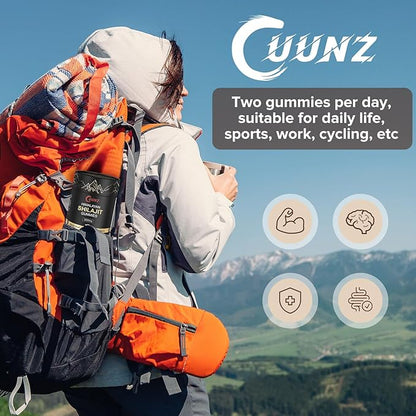 Himalayan Nutritious Shilajit Gummies Gold - Ashwagandha, Gokshura - Fulvic Acid - 85+ Trace Minerals - for Men Women - No Added Sugar - 60 Gummy(Shilajit Gummies 60Gummy)