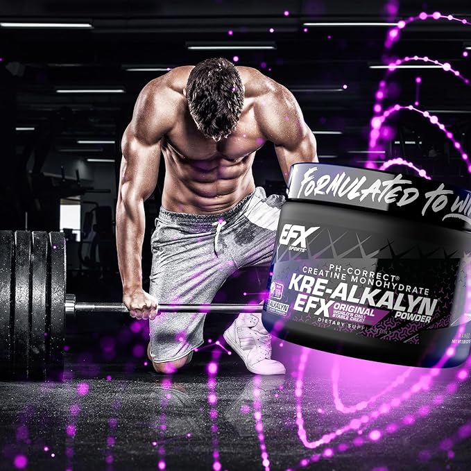 EFX Sports Kre-Alkalyn EFX Powder | pH Correct Creatine Monohydrate Powder Supplement | Strength, Muscle Growth & Performance | 55 Servings (Mango)